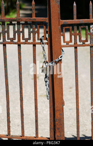 Québec,canada.un portail fermé Banque D'Images
