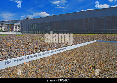 Dokumentationszentrum Topographie des terreurs, ehemaliges Gelaende von Gestapo, SS und Reichssicherheitshauptamt, Berlin, Deutschland Banque D'Images