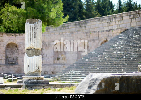 Les ruines historiques de l'Asclepieion sur l'Île Kos Banque D'Images