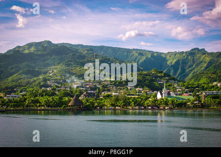 Papeete, Tahiti, Polynésie Française Banque D'Images