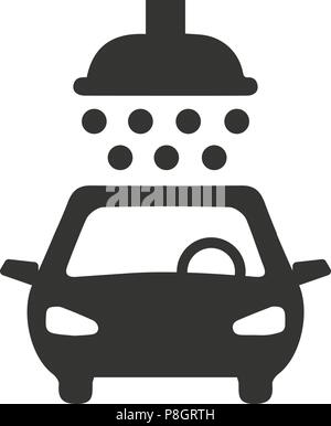 L'icône de lavage de voiture Illustration de Vecteur