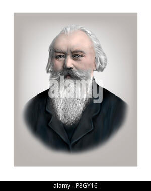 Johannes Brahms 1833-1897 compositeur allemand Banque D'Images