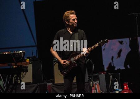 Brescia, Italie. 11 juillet, 2018. Gardone Riviera Brescia Italie 11 juillet 2018 Franz Ferdinand live au Anfiteatro del Vittoriale © Roberto Finizio / Alamy Live News Banque D'Images