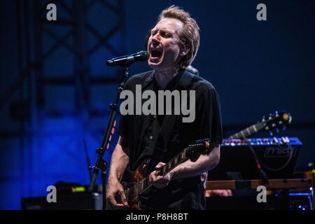 Brescia, Italie. 11 juillet, 2018. Gardone Riviera Brescia Italie 11 juillet 2018 Franz Ferdinand live au Anfiteatro del Vittoriale © Roberto Finizio / Alamy Live News Banque D'Images