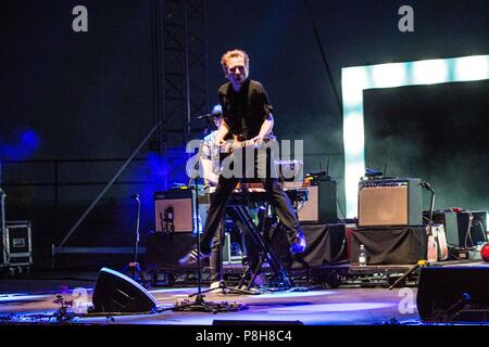 Brescia, Italie. 11 juillet, 2018. Gardone Riviera Brescia Italie 11 juillet 2018 Franz Ferdinand live au Anfiteatro del Vittoriale © Roberto Finizio / Alamy Live News Banque D'Images