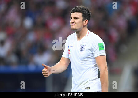 Moscou, Russie. 11 juillet, 2018. Harry Maguire (Angleterre). GES/football/Coupe du Monde 2018 Russie : demi-finale : Croatie - Angleterre, 11.07.2018/GES/soccer/football Worldcup 2018 Russie : demi-finale : la Croatie contre l'Angleterre, Moscou, le 11 juillet 2018 | Le monde d'utilisation : dpa Crédit/Alamy Live News Banque D'Images