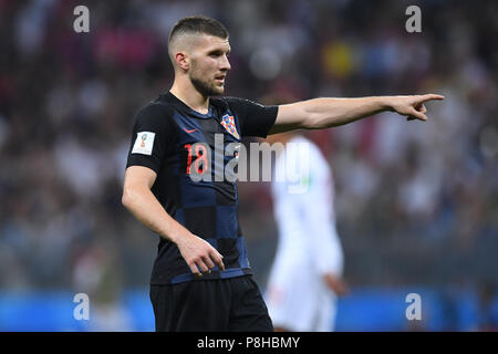 Moscou, Russie. 11 juillet, 2018. Ante Rebic (Croatie). GES/football/Coupe du Monde 2018 Russie : demi-finale : Croatie - Angleterre, 11.07.2018/GES/soccer/football Worldcup 2018 Russie : demi-finale : la Croatie contre l'Angleterre, Moscou, le 11 juillet 2018 | Le monde d'utilisation : dpa Crédit/Alamy Live News Banque D'Images