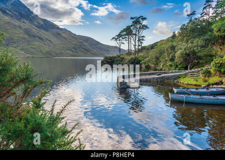 Col DooLough au lac Doolough dans le comté de Mayo, Irlande. Banque D'Images