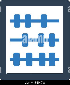 Icône de l’abaque Illustration de Vecteur