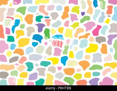 Textures géométriques terrazzo et ensemble de patterns dans colorfu sur fond blanc. Illustration vecteur de création de brochure, poster, toile, texte Illustration de Vecteur