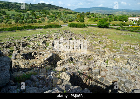 Demeure de village nuraghes de Barumini en Sardaigne Banque D'Images