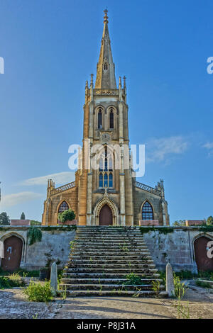 Près de la chapelle du cimetière Addolorata à Paola, Malte Banque D'Images