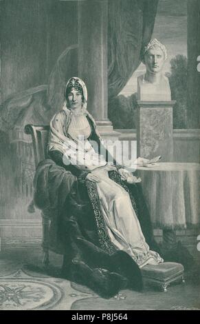 'Actions Marie-Laetitia Ramolino Bonaparte - Madame M&# xe8;re - Mère de Napoléon I', c1800-1804, (1896). Maria Letizia Buonaparte n&# xe9;e Ramolino [1750-18 Banque D'Images