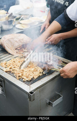 Street food, Lima, Pérou. Banque D'Images