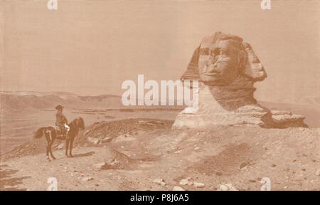 'Bonaparte devant le Sphinx', 1886, (1896). Artiste : Henry Wolf. Banque D'Images