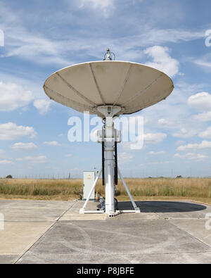 L'une des plus petites antennes de l'observatoire de Chilbolton Banque D'Images