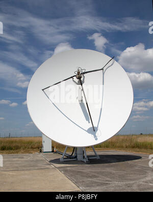 L'une des plus petites antennes de l'observatoire de Chilbolton Banque D'Images