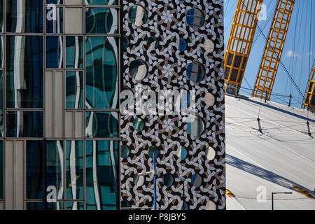 L'architecture moderne, Greenwich, London, England Banque D'Images