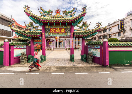 Ba Sian Miao temple chinois de Malaisie Labuan Banque D'Images