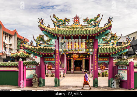 Ba Sian Miao temple chinois de Malaisie Labuan Banque D'Images