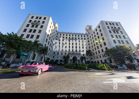 L'historique Hôtel Nacional de Cuba, situé sur le Malecón au milieu de Vedado, Cuba Banque D'Images