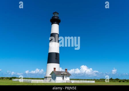 L'actuelle Bodie Island Lighthouse est le troisième qui s'est levé à la proximité de Bodie Island sur les Outer Banks de Caroline du Nord. USA Banque D'Images