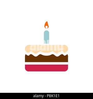 Icône gâteau style plat simple illustration libre de droit. Illustration de Vecteur