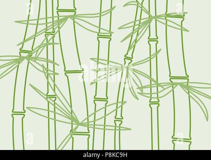 Vector background bambou Illustration de Vecteur