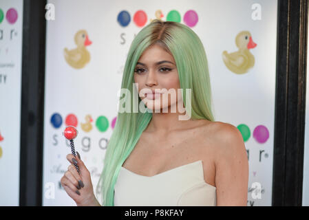 Kylie Jenner assiste à l'ouverture officielle à la Brasserie Américaine Usine de sucre Le 16 septembre 2015 à New York. Banque D'Images