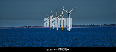 Thames Estuary, World's largest wind qui est situé dans l''estuaire de la Tamise. Photo par Dennis Brack Banque D'Images