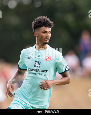 Aaron SEYDEL (MZ) Soccer jeu gratuit, KFC Uerdingen - FSV FSV FSV Mainz 05 (MZ) 1 : 2, le 12/07/2018 à Duisburg (Allemagne). Dans le monde d'utilisation | Banque D'Images