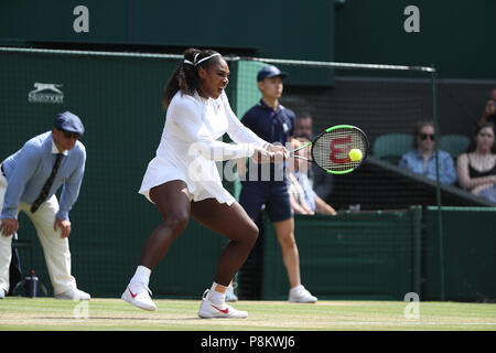 12 juillet 2018, l'All England Lawn Tennis et croquet Club, Londres, Angleterre ; le tennis de Wimbledon, jour 10 ; Crédit : Action Plus Sport Images/Alamy Live News Banque D'Images