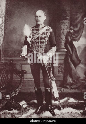 Robert Baden-Powell, 1er Baron Baden-Powell, officier de l'armée britannique, écrivain, auteur du Scoutisme pour les garçons, de l'inspiration pour le Mouvement Scout, fondateur et premier Chef scout des Boy Scouts Association, et fondateur des Guides. Il était aussi le commandant de garnison pendant le siège de Mafeking dans la deuxième guerre des Boers Banque D'Images