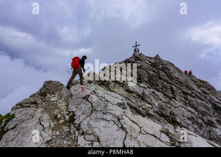 Mountain Widderstein dans la vallée de Kleinwalsertal, l'Allgau Alpes en Autriche, beau paysage Paysages d'Europe Banque D'Images