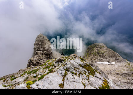 Mountain Widderstein dans la vallée de Kleinwalsertal, l'Allgau Alpes en Autriche, beau paysage Paysages d'Europe Banque D'Images