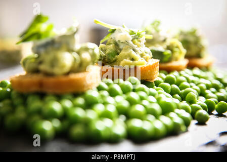 The UK's premier café à Londres qui sert seulement le grand Pois britannique pour célébrer la Semaine de pois Great British PRESS ASSOCIATION Photo. Photo date : Jeudi 12 Juillet, 2018. Crédit photo doit se lire : Matt Alexander/PA Wire Banque D'Images