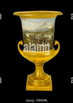 Urn montrant la Bataille de Vitoria, Espagne, 1813 (1817-1819). Artiste : Inconnu. Banque D'Images