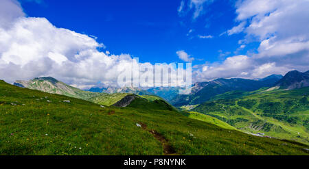 Des paysages de montagne dans les Alpes d'Autriche - randonnées dans les montagnes de l'Europe Banque D'Images