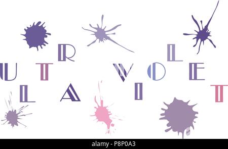 Illustration vecteur de couleur ultra violet de l'année 2018. Illustration de Vecteur