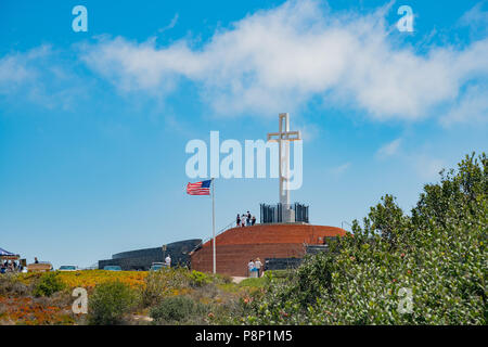 San Diego, 29 juin : le magnifique Mt. Soledad Veterans Memorial National le Juin 29, 2018 à San Diego, Californie Banque D'Images