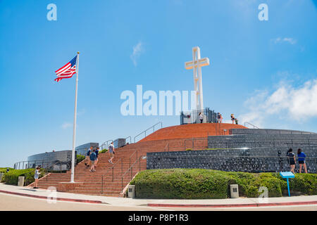 San Diego, 29 juin : le magnifique Mt. Soledad Veterans Memorial National le Juin 29, 2018 à San Diego, Californie Banque D'Images