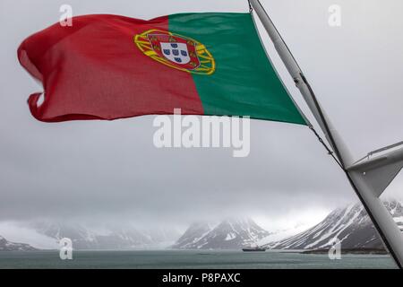 Une croisière autour de SPITZBERG À BORD DE L'Astoria, NORVÈGE Banque D'Images