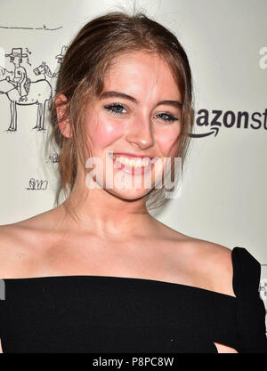 ELIZABETH BUDD actrice américaine à la première de "Ne vous inquiétez pas, il n'obtiendrez pas loin à pied' à l'ArcLight Hollywood le 11 juillet 2018 à Hollywood, Californie. Photo : Jeffrey Mayer Banque D'Images