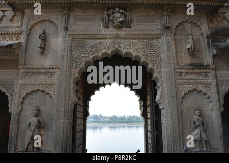 Ahilya Bai fort, Maheshwar, Madhya Pradesh, Inde Banque D'Images