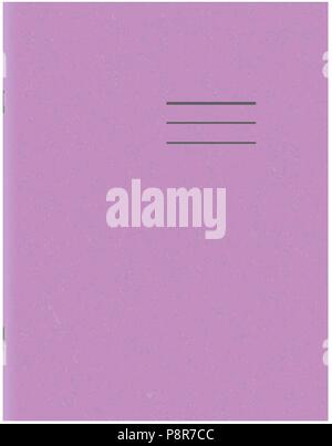 Livre d'exercice modèle. L'école couvre cahier vierge Illustration de Vecteur