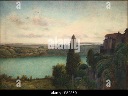 . 411 John William Waterhouse - Le lac de Nemi Banque D'Images