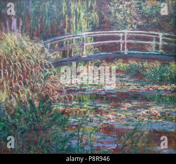 399 Le Bassin aux nymphéas, harmonie rose - Claude Monet Banque D'Images