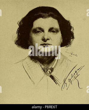 468 Portrait d'Eugène Ysaÿe, par Emil Fuchs, 1900 Banque D'Images