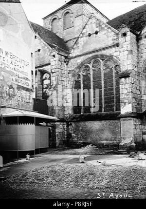25 Abbaye Saint-Ayoul (ancienne) - Eglise, fenêtre latérale - Provins - Médiathèque de l'architecture et du patrimoine - APMH00031709 Banque D'Images