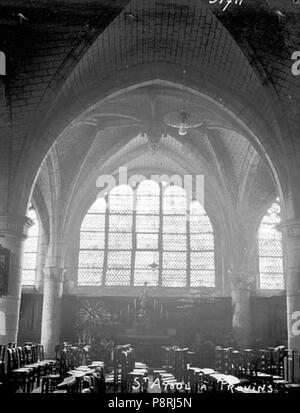 25 Abbaye Saint-Ayoul (ancienne) - Eglise, intérieur - Provins - Médiathèque de l'architecture et du patrimoine - APMH00031711 Banque D'Images